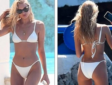 Έλσα Χοσκ: Το λευκό μπικίνι που αναστάτωσε τις Κάννες (φωτό)